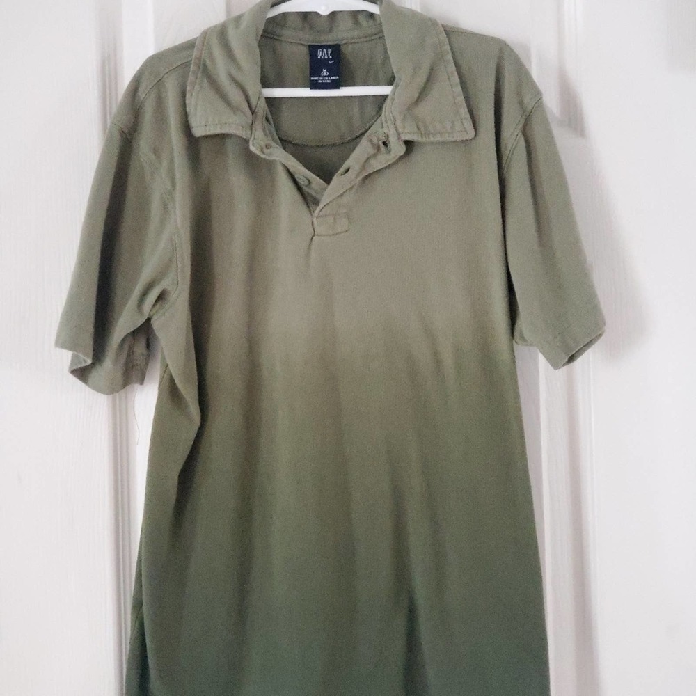GAP Boys ombre green polo shirt size M